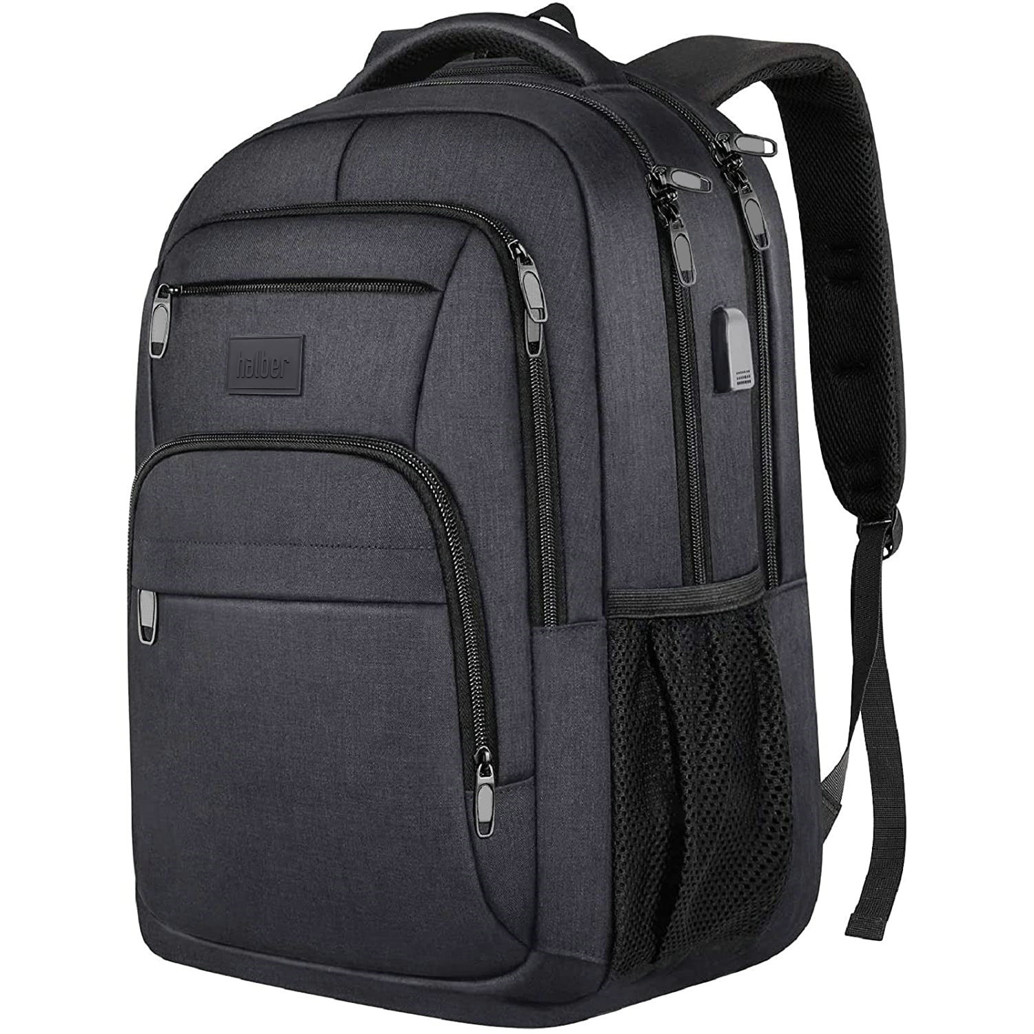 Rucsac Laptop 15.6 Inch Halber Pro MVP Negru, Impermeabil (1) rucsac laptop Halber Pro MVP 15.6 inch negru impermeabil