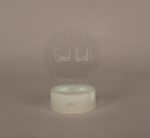 Lampă Decorativă 3D Glob Halber Alb, Mesaj Personalizabil - imagine 5