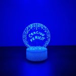 Lampă Decorativă 3D Glob Halber Alb, Mesaj Personalizabil - imagine 2