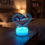 Lampă Decorativă 3D Inimă
