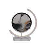 lampa decorativa tip clepsidra Halber onix cu nisip miscator