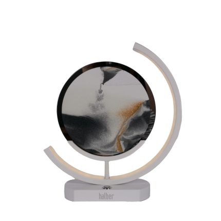 lampa decorativa tip clepsidra Halber onix cu nisip miscator