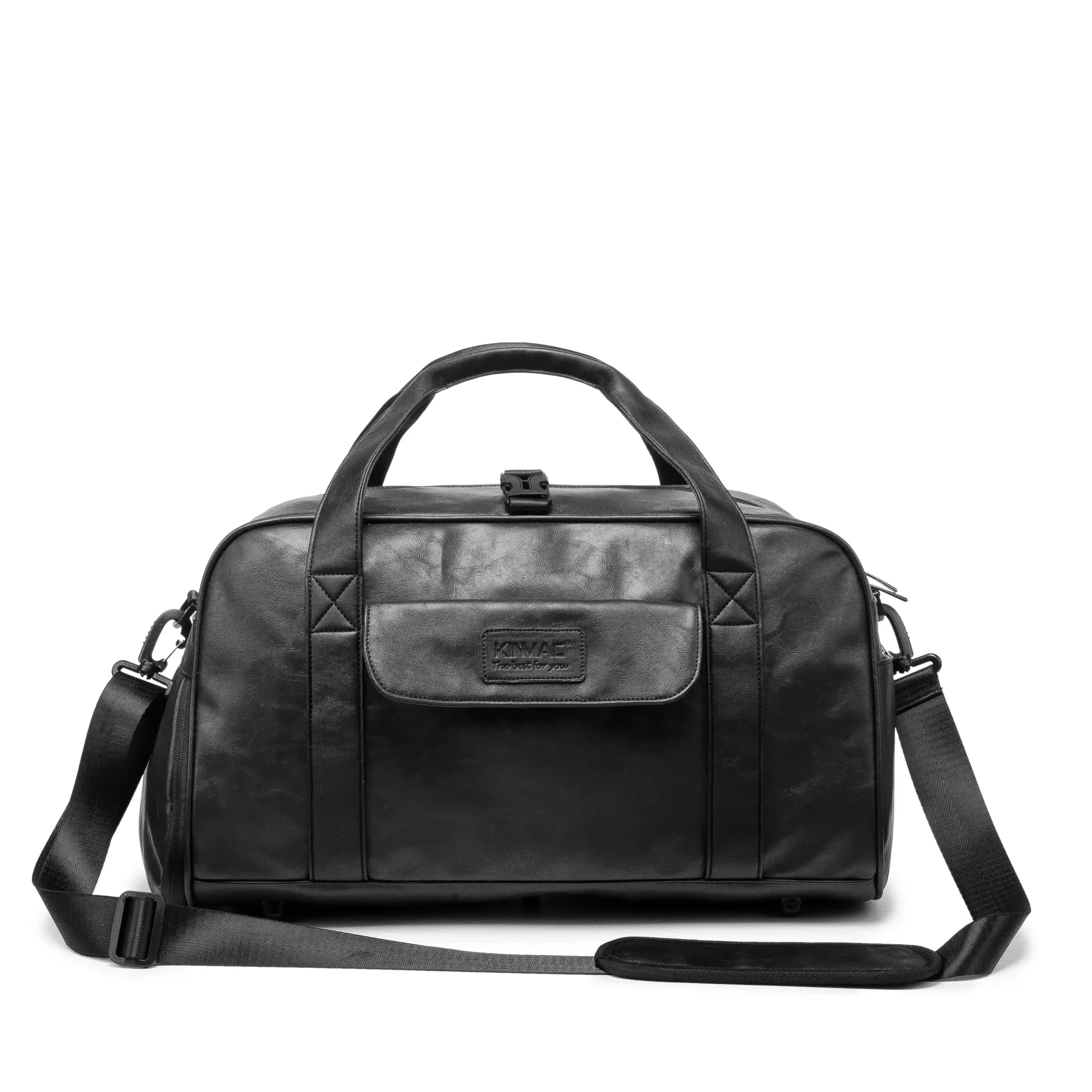 Geantă Sport Kinmac Piele Negru, Elegantă, Compartiment Încălțăminte Compartiment Încălțăminte