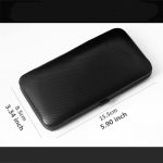 etui elegant din piele ecologica cu interior bine organizat